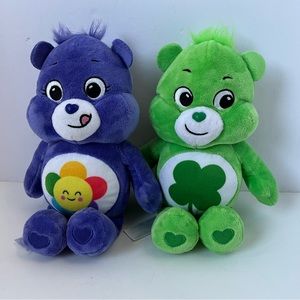 CARE BEARS 10” Harmony and goodluck plush doll bears stuffed animals toys